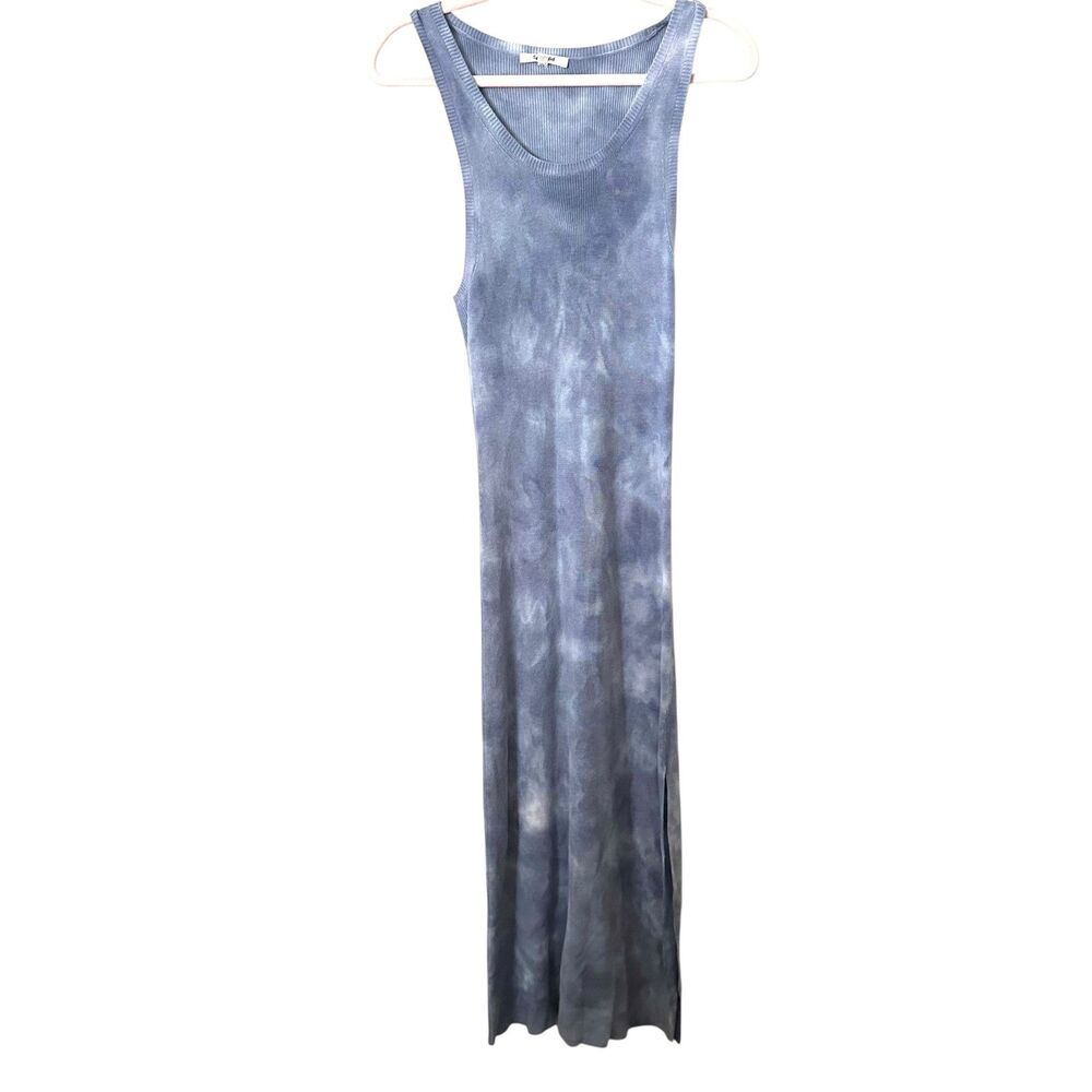 SPLENDID Tie Dye Midi Knit Tank Dress Blue Small